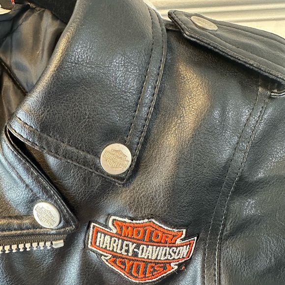 Toddler Harley Davidson Leather Jacket - Picture 4 of 11